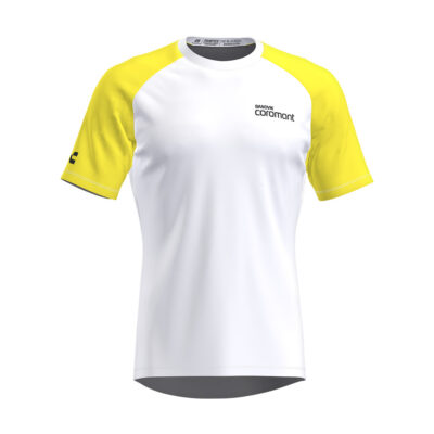 T-Shirt Functional Men Yellow/White