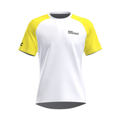 T-Shirt Functional Women Yellow/White
